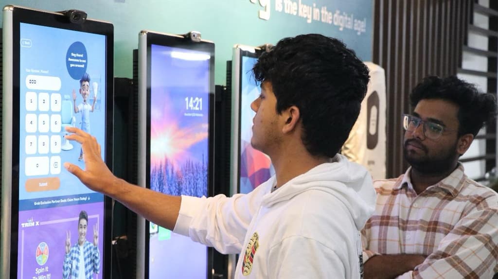 Working on interactive display